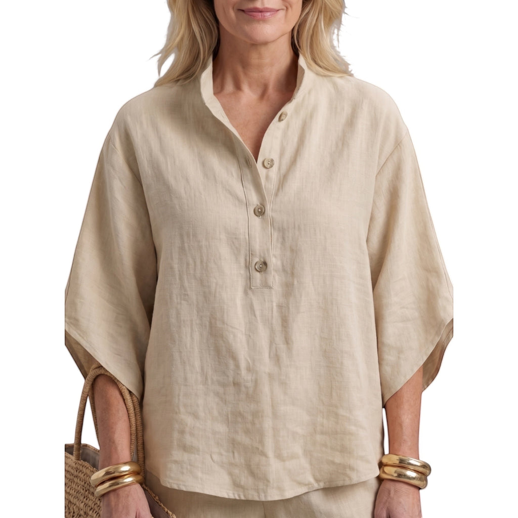 Amity | Relaxed Button-Down Tunic and Pants Set