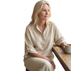 Amity | Relaxed Button-Down Tunic and Pants Set