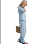 Amity | Relaxed Button-Down Tunic and Pants Set