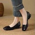 Opium Leather Ballerina Flats