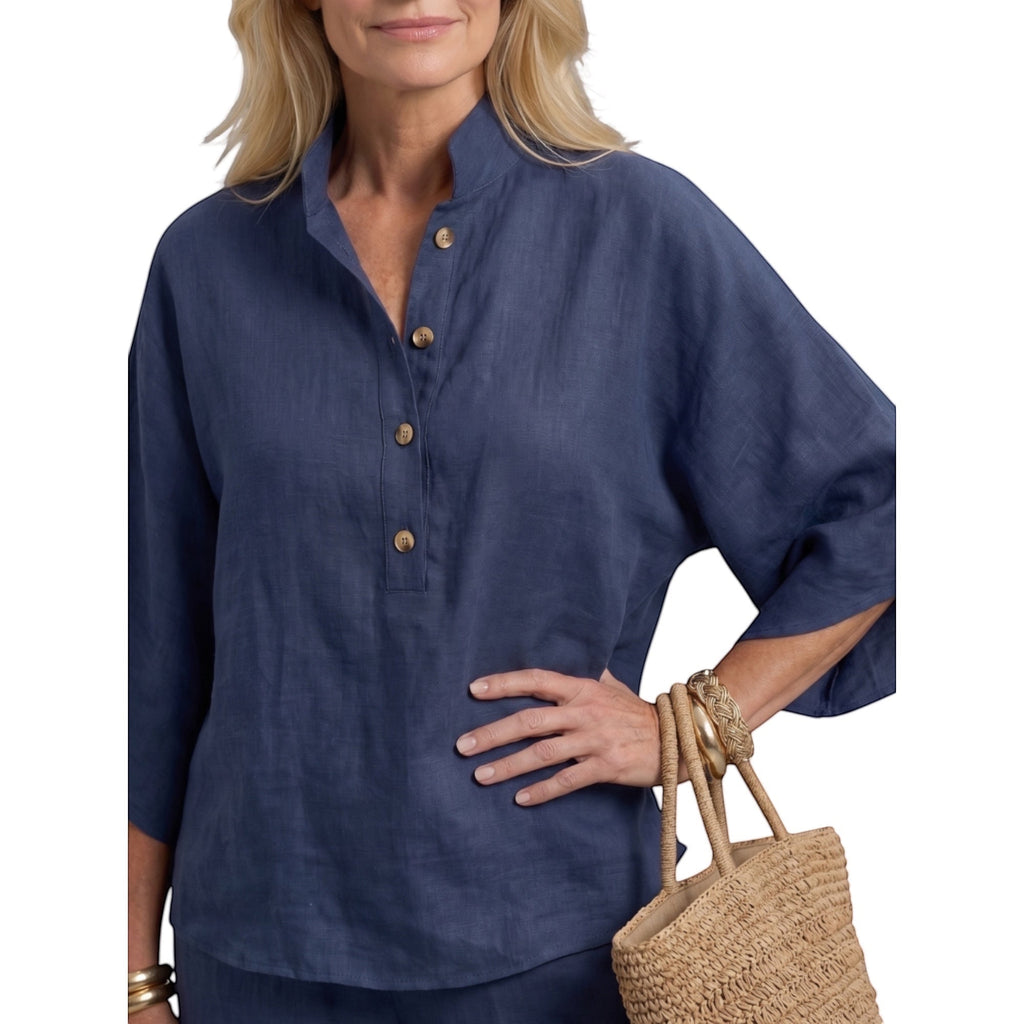 Amity | Relaxed Button-Down Tunic and Pants Set