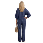 Amity | Relaxed Button-Down Tunic and Pants Set