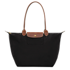 Le Pliage Tote Large, Black