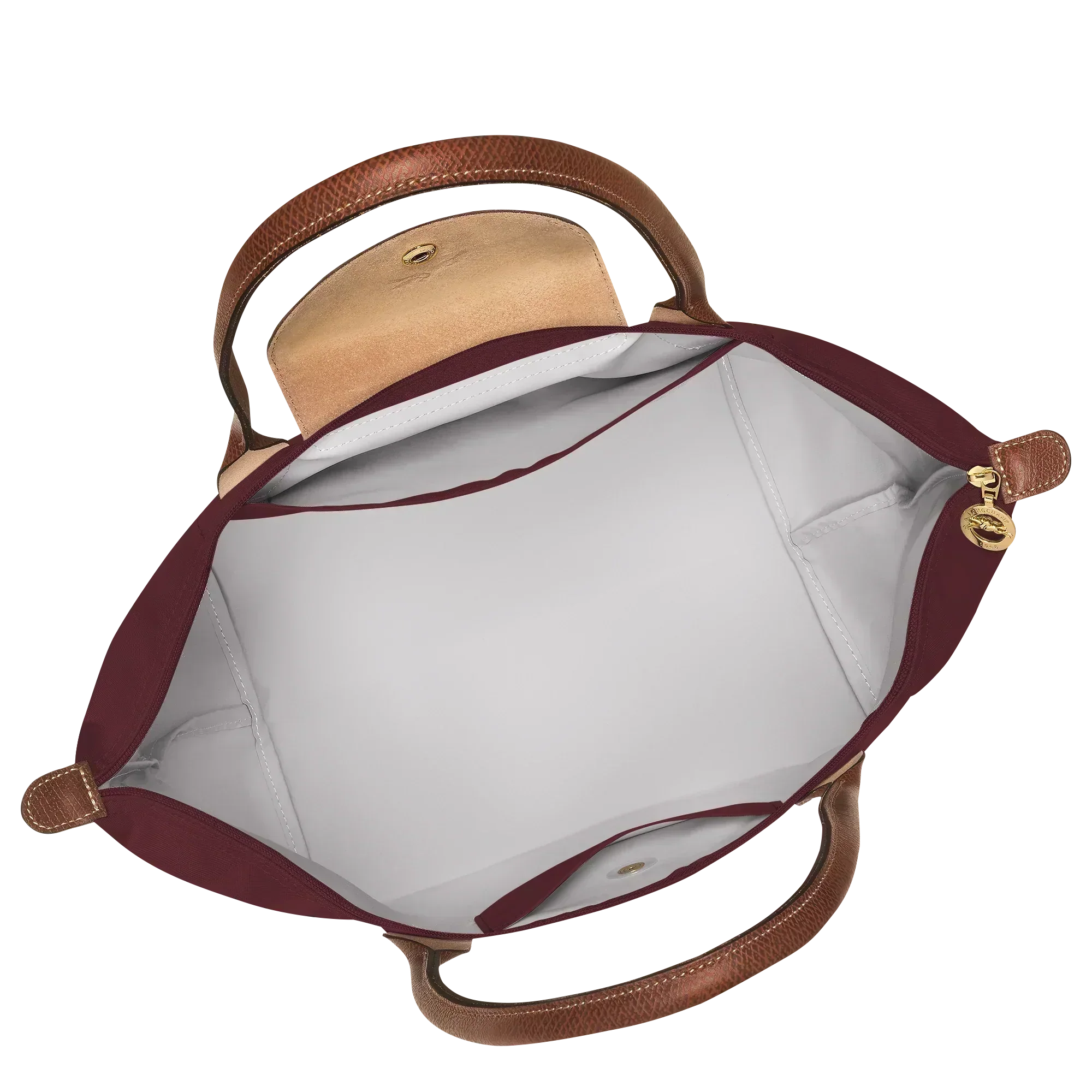 Le Pliage Tote Large, Burgundy