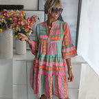 Kyra | Boho Tiered-Swing Dress