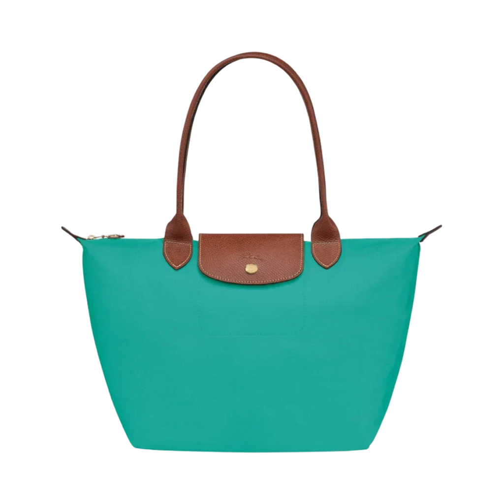 Le Pliage Tote Large, Turquoise